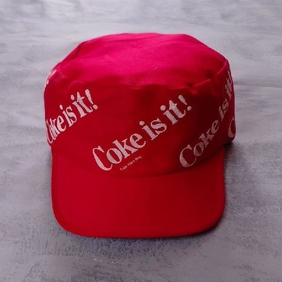 Vintage 1980s Coca-Cola Coke is it! Painters Hat
