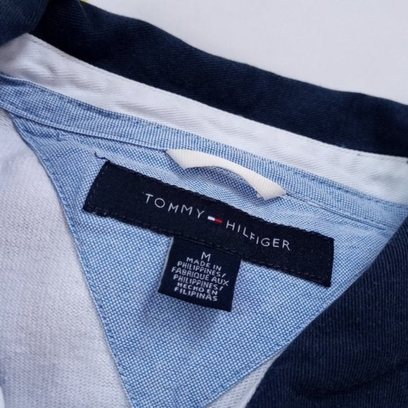 Tommy Hilfiger Big LOGO Multi-Color Block Polo T-Shirt