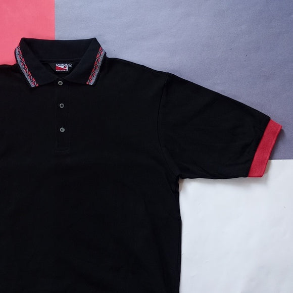 Vintage 1990 Patterned Collar Canada Sportswear Polo Shirt UNISEX
