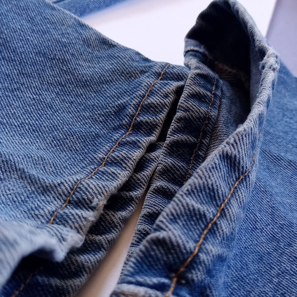 Vintage Levi's 550 Denim Blue Jeans High Waist Made In Canada