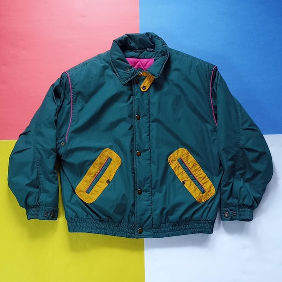 Vintage Beautiful Pattern Hunters Run Winter Puffer Jacket Unisex