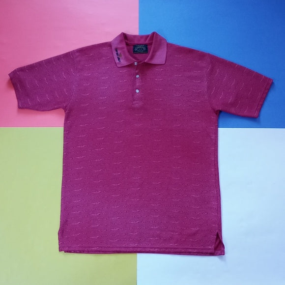 Vintage 1980s Armani Emporio Polo Font Pattern T-Shirt