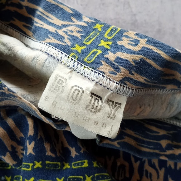 Vintage 90s Funky Pattern Blue T-Shirt UNISEX
