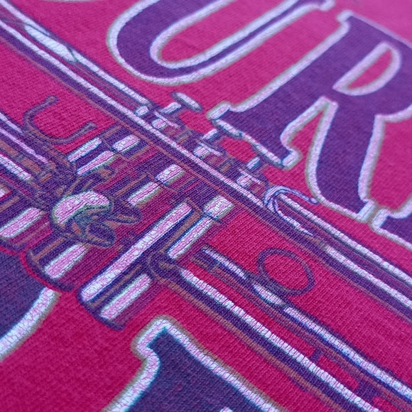 Vintage ONEITA Jazz Bourbon Street New Orleans Graphic Single Stitch T-Shirt