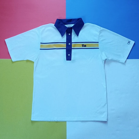 Vintage 1970s Pitt Russell Athletics Button-Up Polo Shirt Unisex