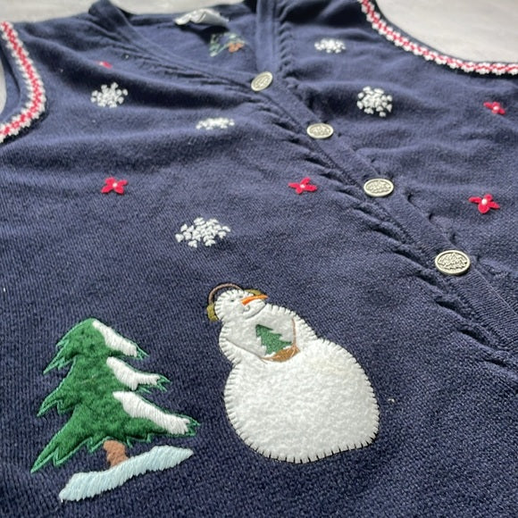 Vintage Nothern Reflection snowmen Uhly Sweater