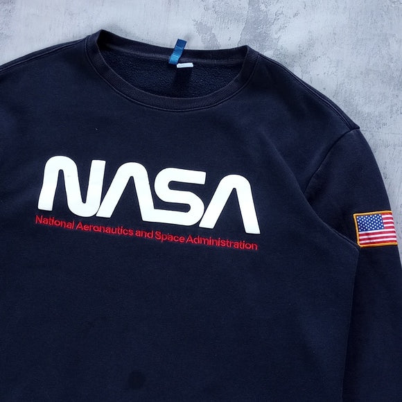 NASA USA Flag Crewneck Sweater