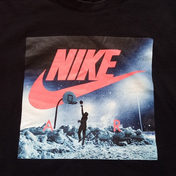 Nike Man Playing Basketball In the Snow Longsleeve Shirt