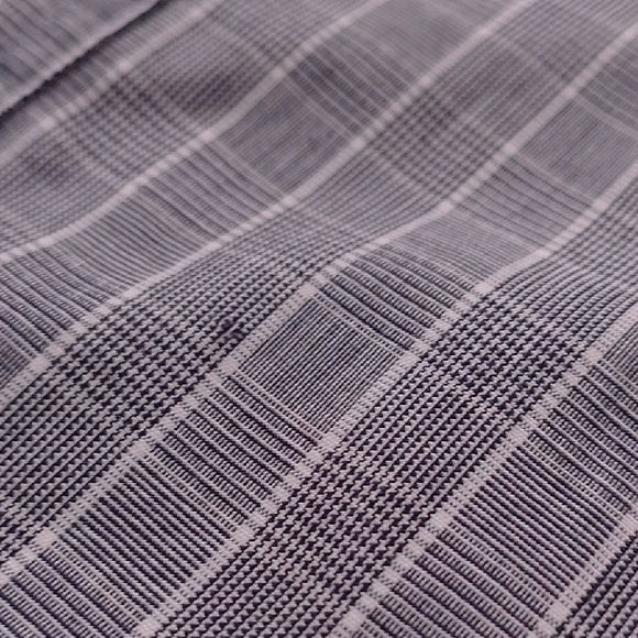 Vintage 90s Christian Dior Chemise Gray Striped Shirt