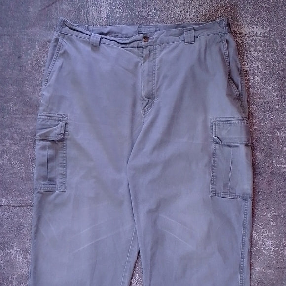 LLBEAN Men's Gray Cargo Pants BAGGY