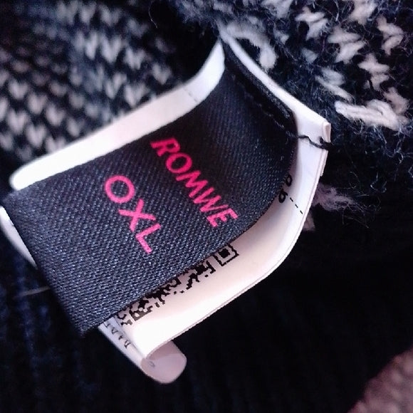 Black Skeleton Ribcage Sweater
