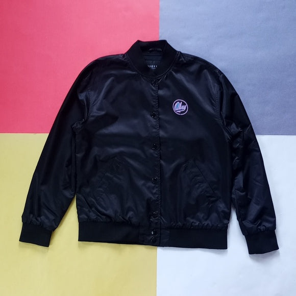 Obey N 89 Neon Lights Logo Button-up Jacket