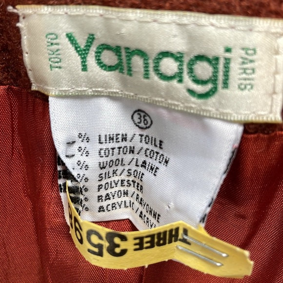 Vintage Yanagi Two Piece Suit With Wool Skirt