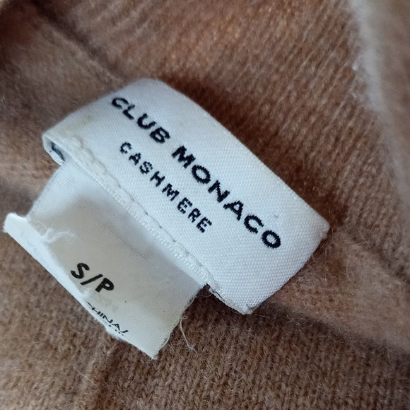 CLUB MONACO CASHMERE V-Neck Tan Sweater