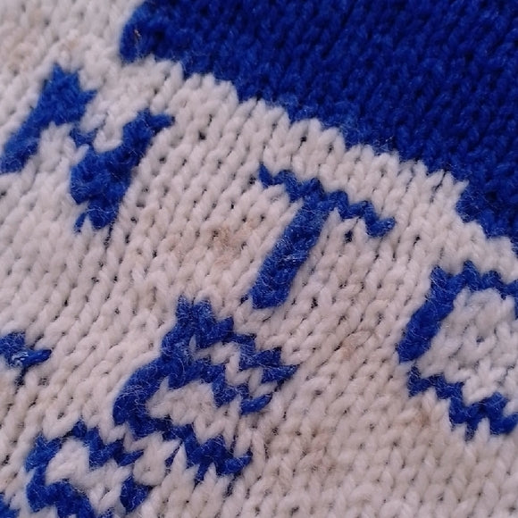 Vintage Handmade Blue Toronto Maple Leafs Sweater