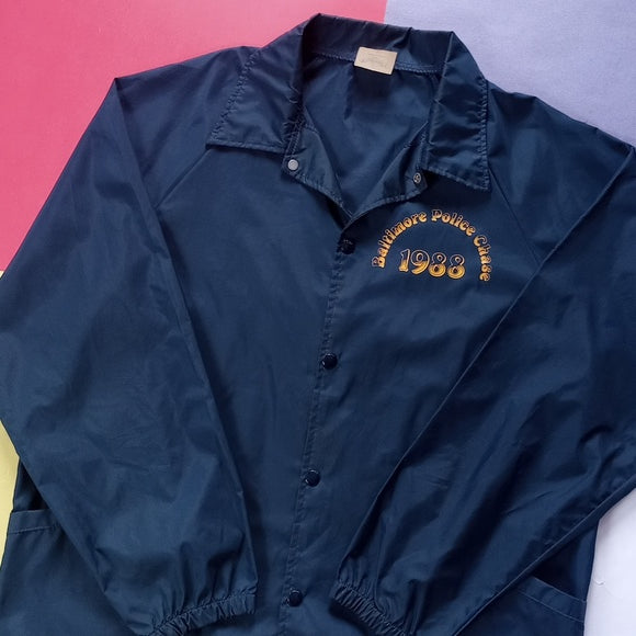 Vintage 1988 Baltimore Police Chase Miller Lite Button-Up Jacket Unisex