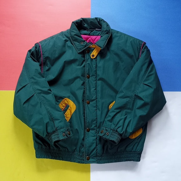 Vintage Beautiful Pattern Hunters Run Winter Puffer Jacket Unisex