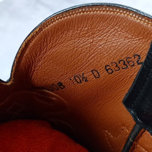 AMPUTEE VINTAGE Lucchese Cowboy Leather Boot RIGHT FOOT L000308 10.5 D 63362