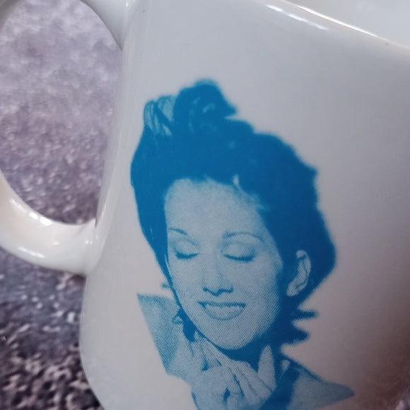 Vintage 1998-99 Celine Dion Let's Talk About Love World Tour Vintage Coffee Mug