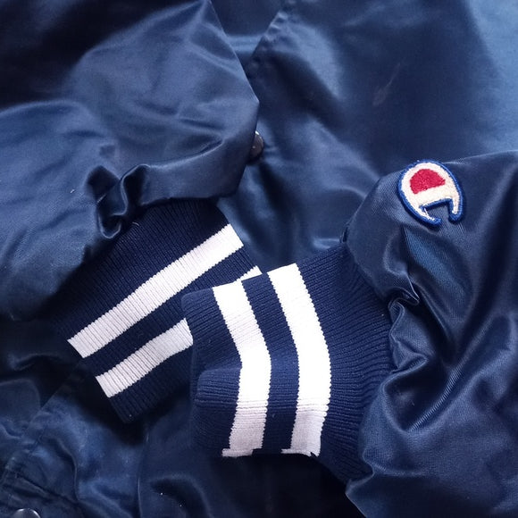 Vintage 1980s Champions Ottawa River Yacht Club Bomber Acetate Jacket Jan