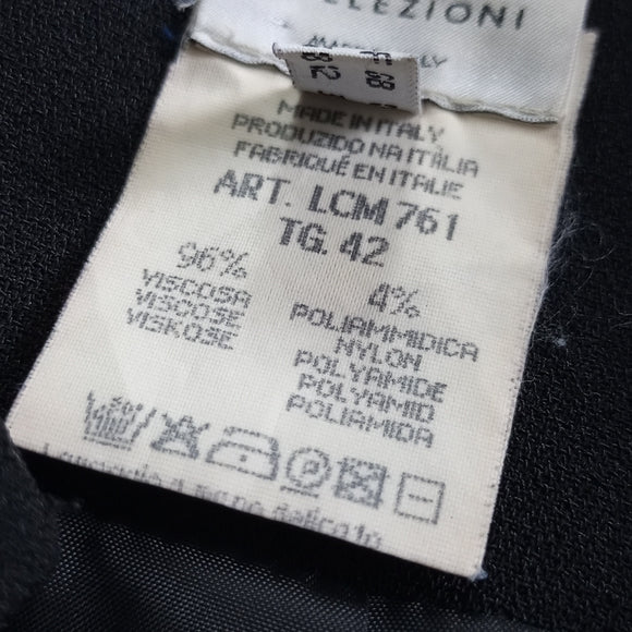 Vintage Amani Collezioni Black Blazer Epaulettes