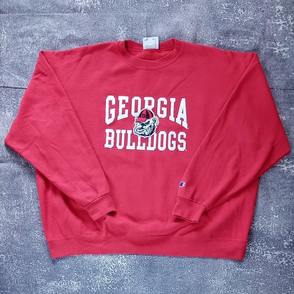 Champion Georgia Bulldogs Red Sweater UNISEX