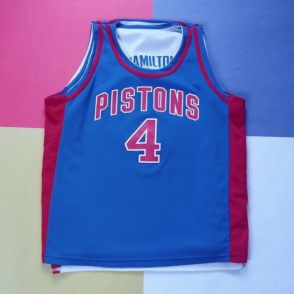 Detroit Pistons Joe Dumars Rip Hamilton Reversible Jersey