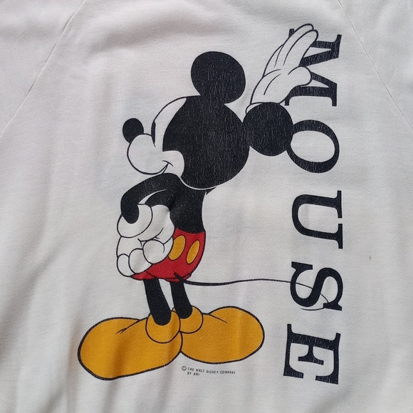 Vintage 90s Mickey Mouse Front and back Crewneck Sweater