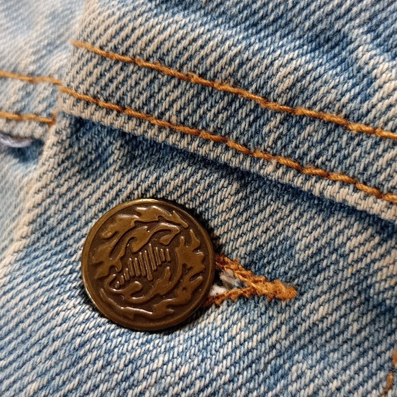 Vintage 1980s Camel Cigarettes Embroidered Denim Jacket