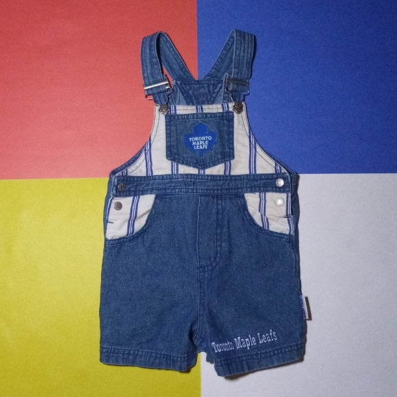 Vintage 90s NHL Toronto Maple Leaves Kids Overalls MIGHTY MAC