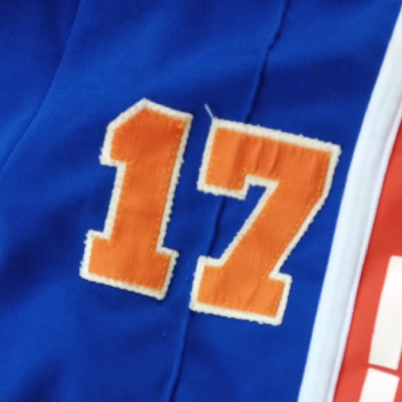VINTAGE 70s BURLINGTON TRACKSUIT BLUE/ORANGE TALON ZIPPER #17