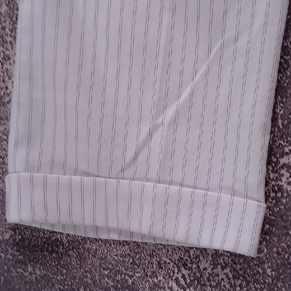 Vintage 90s White Striped Cropped Pants 725 ORIGINALS