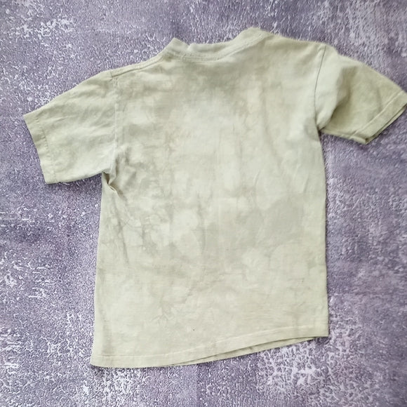 VINTAGE 2002 THE MOUNTAIN Green Bear Graphic T-Shirt TIE DYE