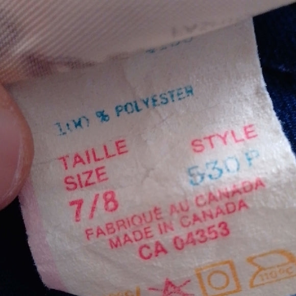 Vintage 90s Women's Blue Wide Leg Pants