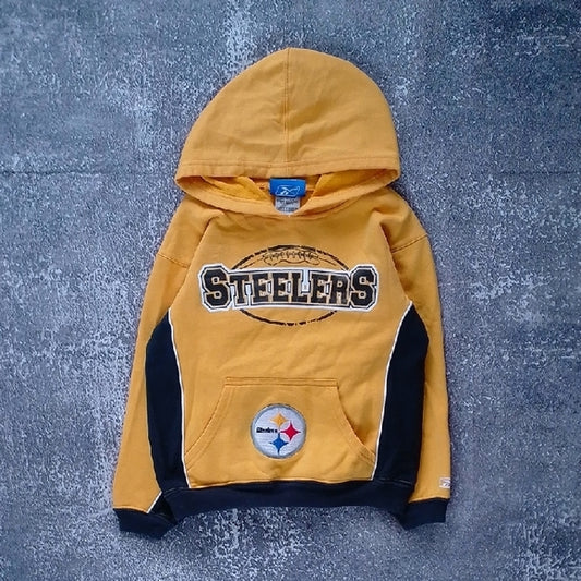 Kids Yellow and Black Steelers Hoodie