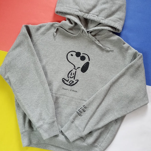 Snoopy Peanuts x Yu Nagaba UNIQLO Hoodie Grey UNISEX