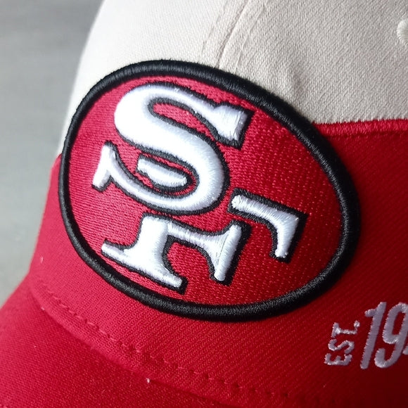 NWOT New Era Cream/Scarlet san Francisco 49ers 2023 Sideline Historic Flex Hat