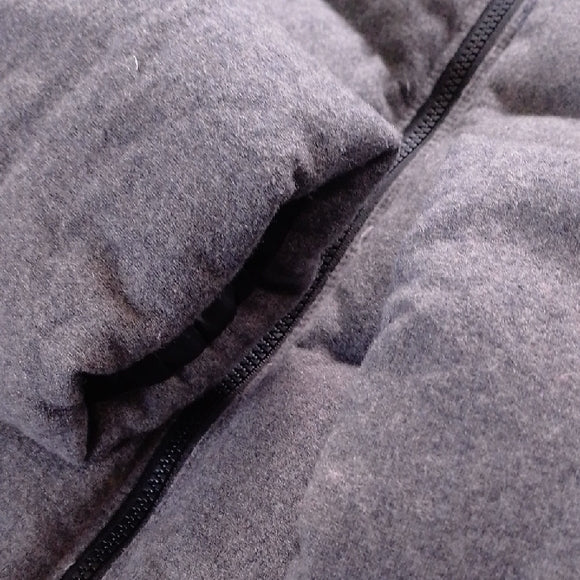 GAP GREY PUFFER WOOL JACKET DOWN