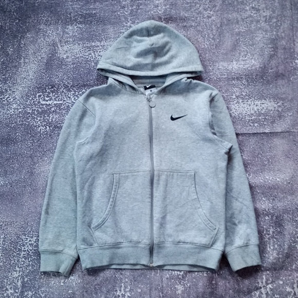 NIKE Essential Zip-Up Grey Hoodie