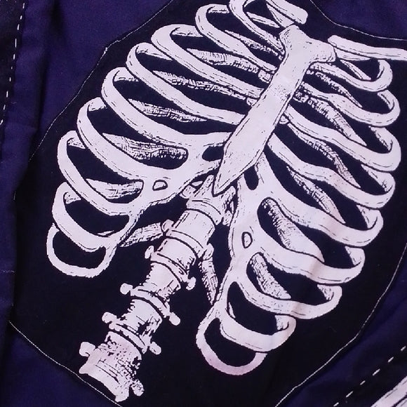 Vintage Custom “LA PARKA” Upcycled Skeleton Sweater UNISEX