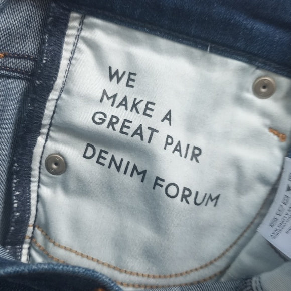 Denim Forum The Nico Rise Skinny Crop Denim Jeans UHS10-6113A-38