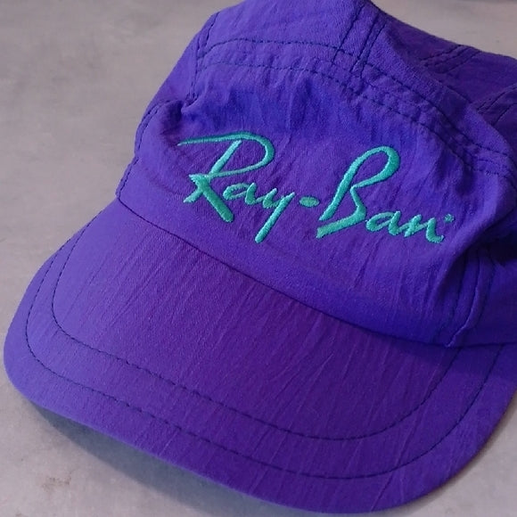 Vintage 80-90s Ray-Ban Vibrant Purple Hat UNISEX