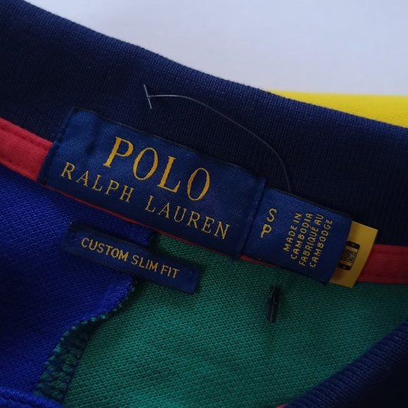 Polo By Ralph Lauren Custom Slim Fit Big Pony Mesh Polo Shirt