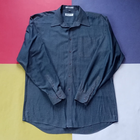 BALMAIN PARIS Button-Up Dress Shirt