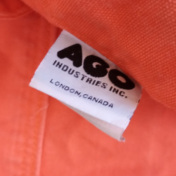 AGO Essential Workwear Denim Orange Jacket With Hoodie ARC/FR #HO-325
