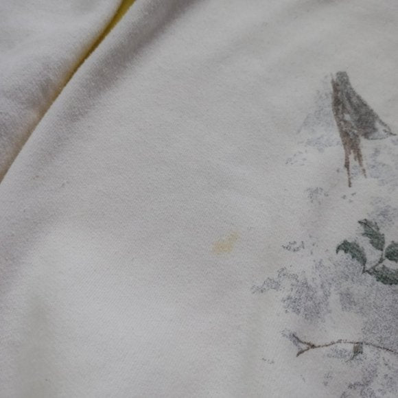 Vintage Northern Reflections Winter Birds in Winterscape Polo Sweater