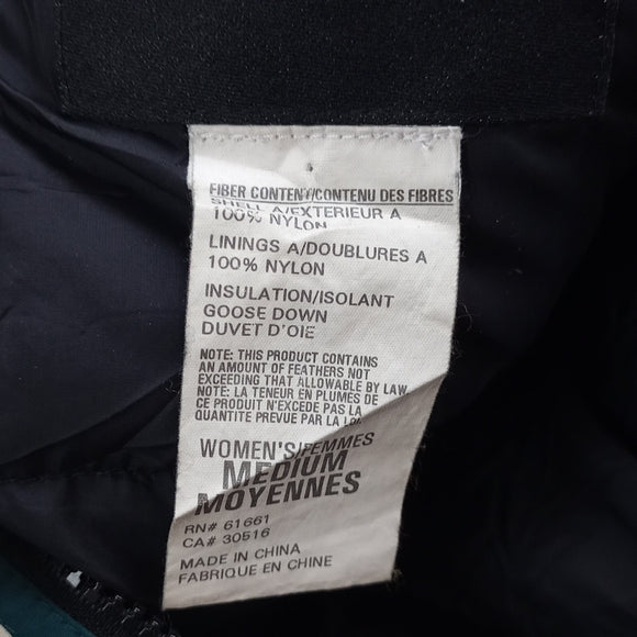 Women's Vintage The North Face Goose Down Winter Jacket Green
