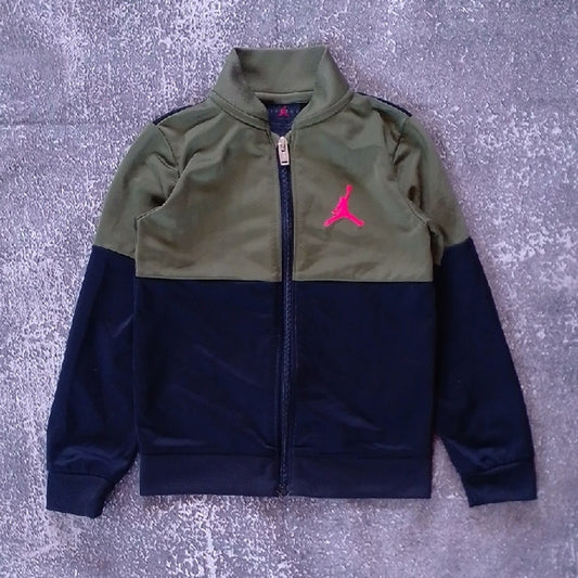 JORDAN Olive and Navy Zip-Up Jacket Tracksuit