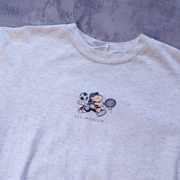 Vintage 90s Les Natchous J'aime Le Sport En General Hunter Design Single Stitch