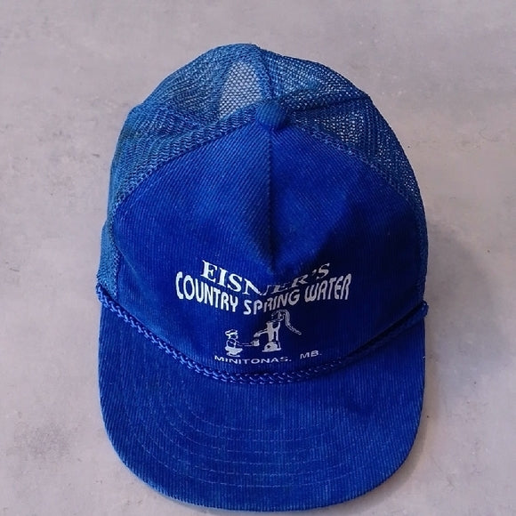 Vintage 80s Eisner's Country Water Spring Mintonas, MB Trucker Hat